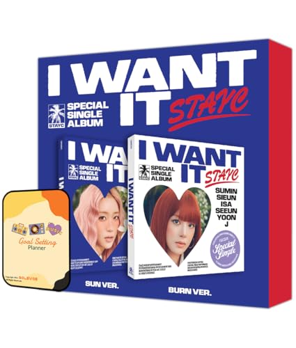 STAYC Album - I WANT IT BURN ver (Standard Ver)+Pre Order Benefits+BolsVos Exclusive K-POP Giveaways Package von BolsVos