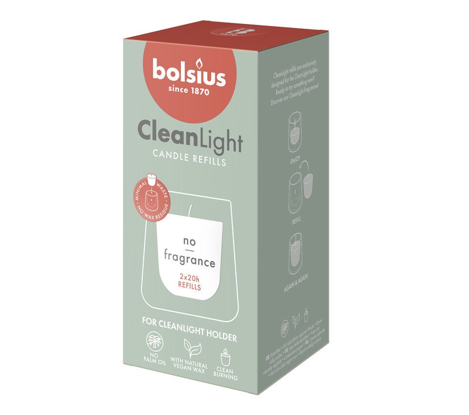 Bolsius Duftkerze Bolsius Cleanlight Nachfüller 2er Pack - ohne Duft Bolsius Duftkerze Bolsius Cleanlight Nachfüller 2er Pack - ohne Duft von Bolsius
