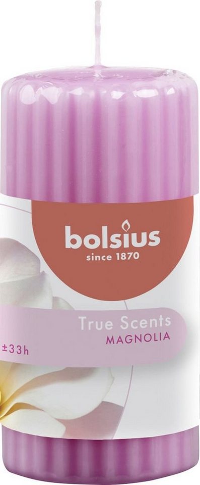 Bolsius Duftkerze Bolsius True Scents Duft Stumpenkerze geriffelt von Bolsius