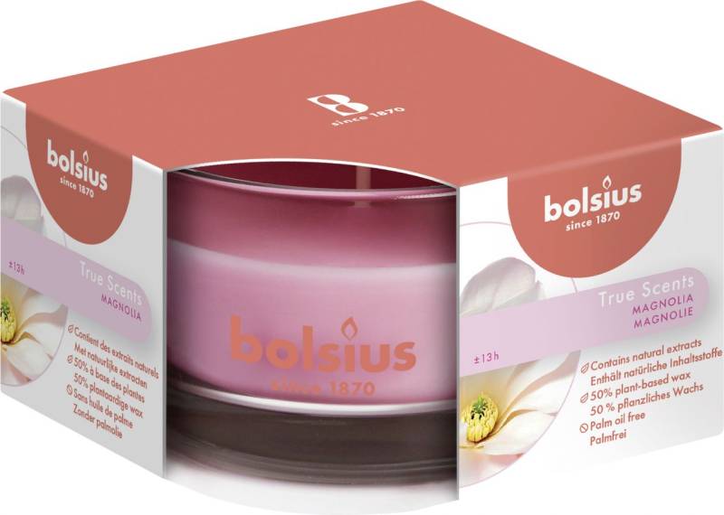 Bolsius Duftkerze im Glas Magnolie, Höhe 5 cm, Ø 8 cm Bolsius Duftkerze im Glas Magnolie, Höhe 5 cm, Ø 8 cm von Bolsius