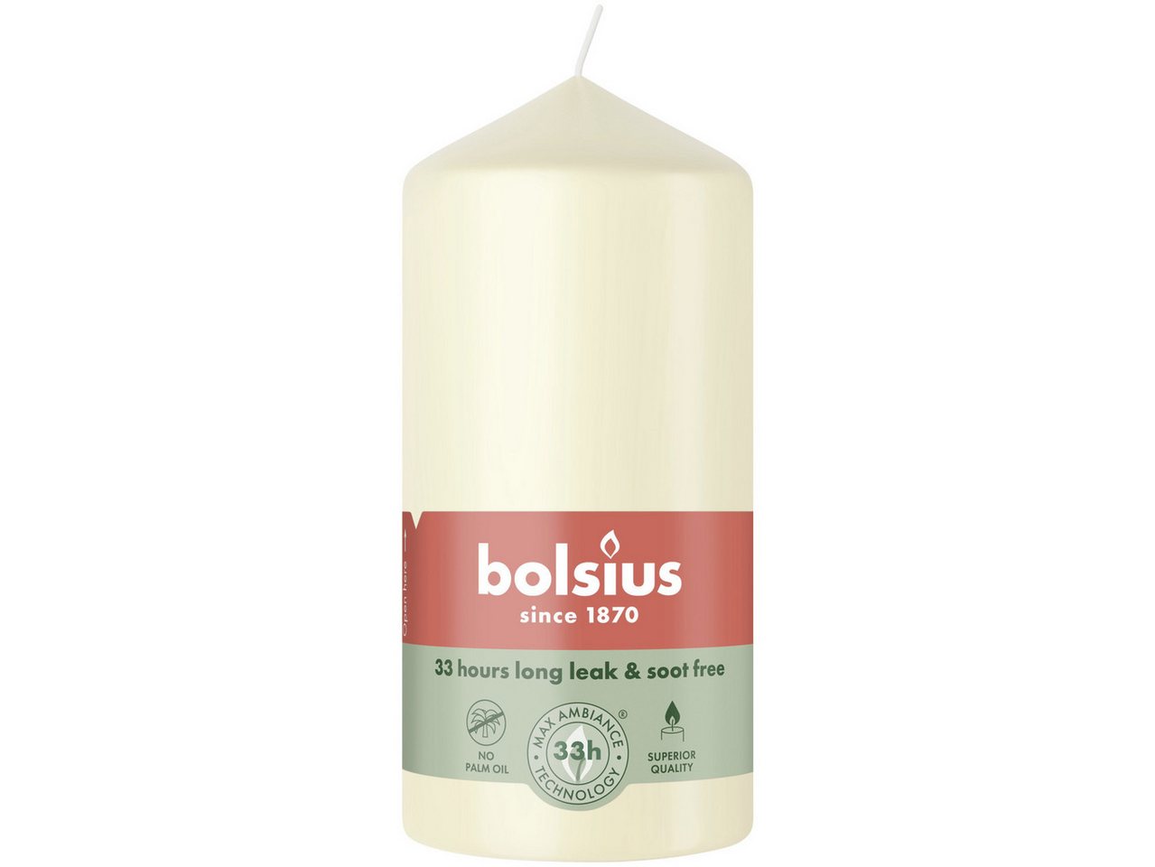 Bolsius Kugelkerze Bolsius Stumpenkerze Ø 5,8 x 12 cm weiche perle Bolsius Kugelkerze Bolsius Stumpenkerze Ø 5,8 x 12 cm weiche perle von Bolsius