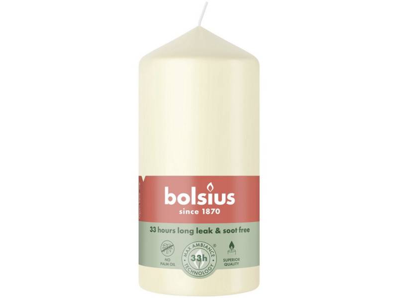Bolsius Kugelkerze Bolsius Stumpenkerze Ø 5,8 x 12 cm weiche perle von Bolsius