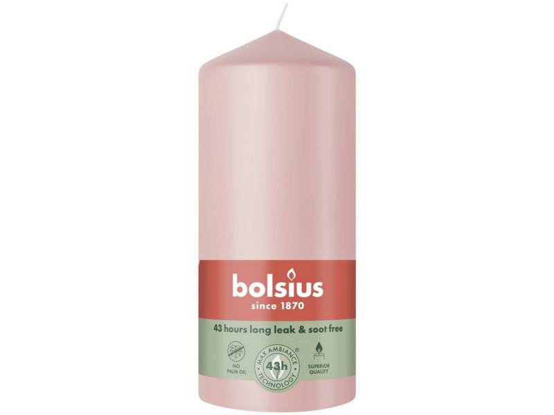 Bolsius Kugelkerze Bolsius Stumpenkerze rosa 13 cm Ø 6,8 cm Bolsius Kugelkerze Bolsius Stumpenkerze rosa 13 cm Ø 6,8 cm von Bolsius