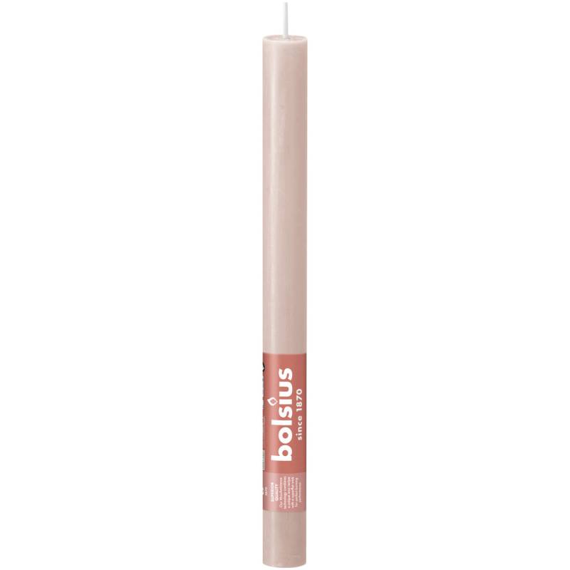 Bolsius Rustik Haushaltskerzen 270/23 mm Nebliges Rosa von Bolsius