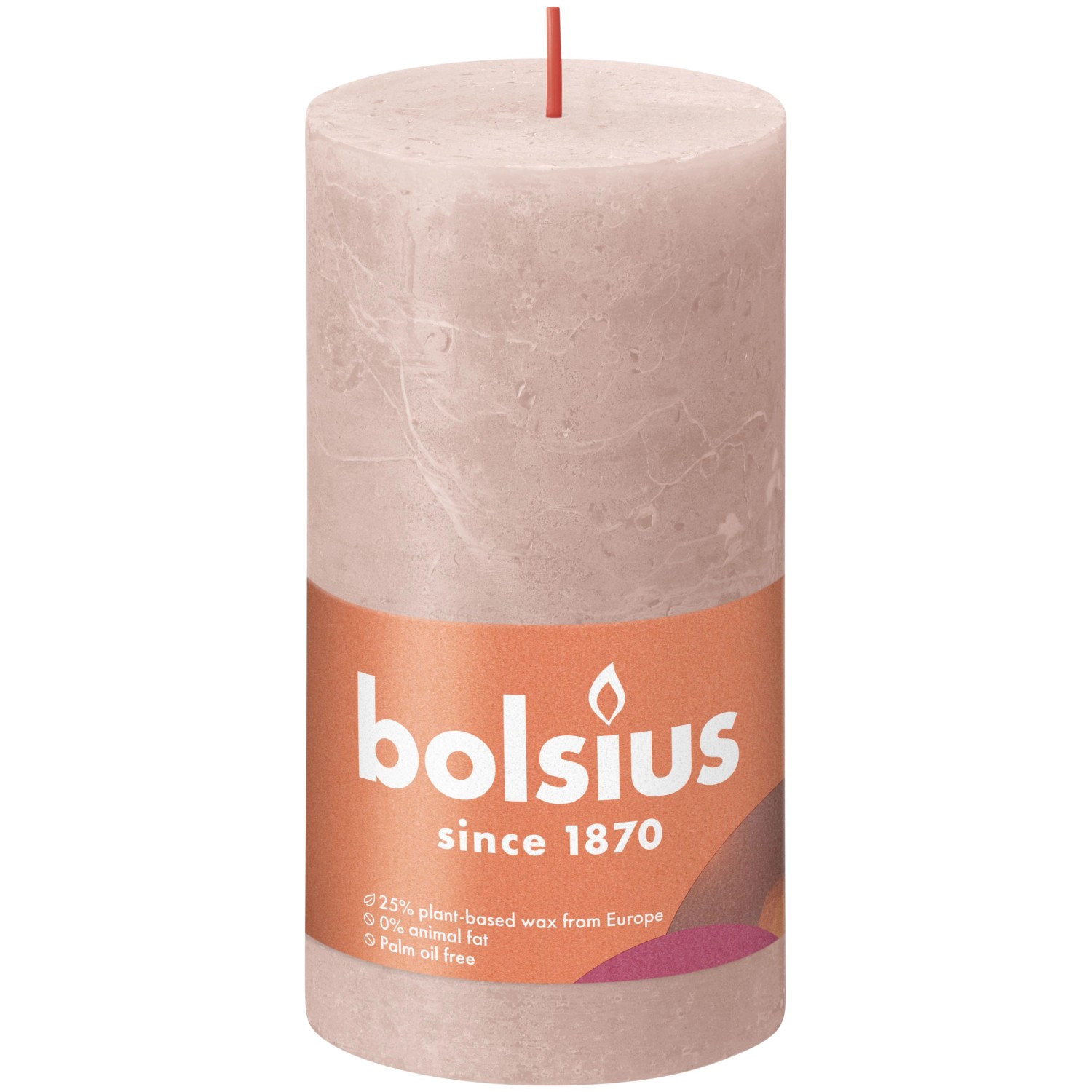 Bolsius Rustik-Kerze Shine 130/68 mm Nebliges Rosa Bolsius Rustik-Kerze Shine 130/68 mm Nebliges Rosa von Bolsius