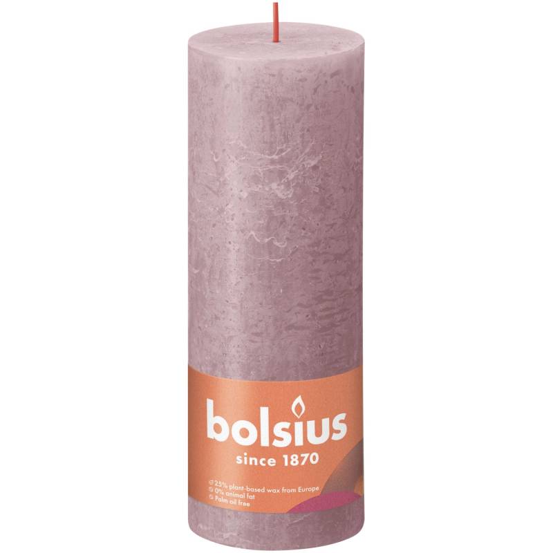 Bolsius Rustik-Kerze Shine 190/68 mm Eschenrose von Bolsius