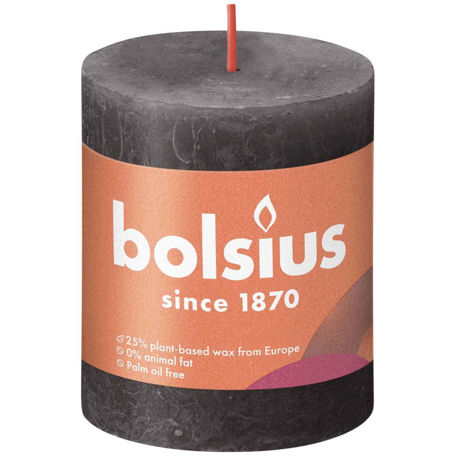 Bolsius Rustik-Kerze Shine 80/68 mm Stürmisches Grau Bolsius Rustik-Kerze Shine 80/68 mm Stürmisches Grau von Bolsius