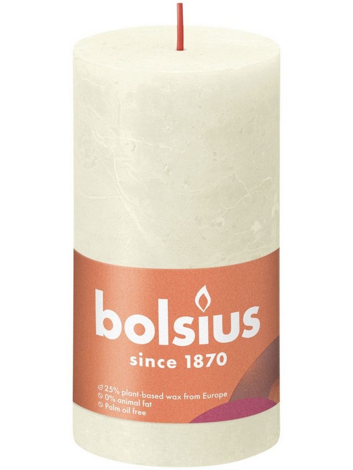 Bolsius Stumpenkerze Bolsius Rustik Stumpenkerze weiche Perle, Höhe: 13 Bolsius Stumpenkerze Bolsius Rustik Stumpenkerze weiche Perle, Höhe: 13 von Bolsius