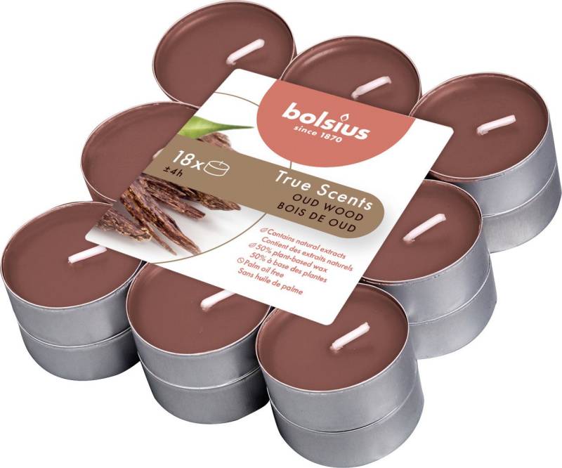 Bolsius Teelicht Bolsius Duftteelichter Oud Wood, Höhe 1,15 cm, Ø von Bolsius