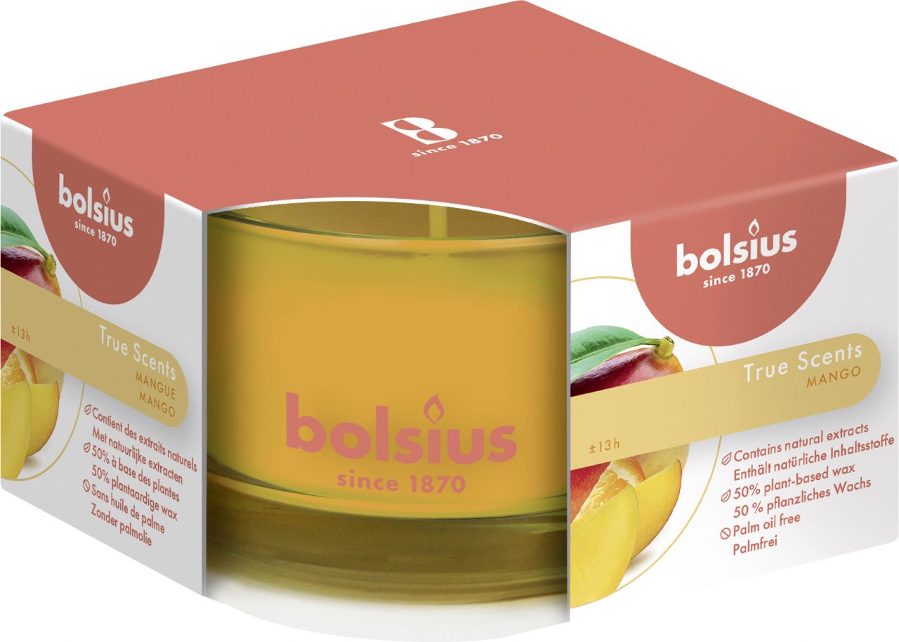 Bolsius True Scents Duftkerze im Glas Mango von Bolsius