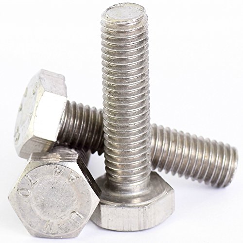 Bolt Base (3mm) M3 x 10 A2 Stainless Steel Hex Head Set screws Fully Threaded Hexagon Bolts DIN 933 - 5 Pack von Bolt Base