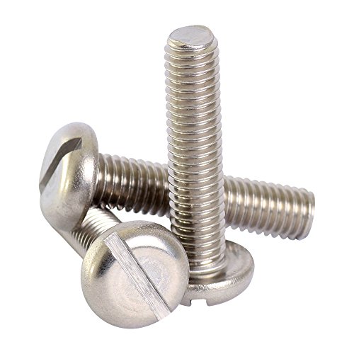 Bolt Base Flachkopf-Maschinenschrauben mit Schlitz, 6 mm, A2, DIN 85, M6 x 8–50 von Bolt Base