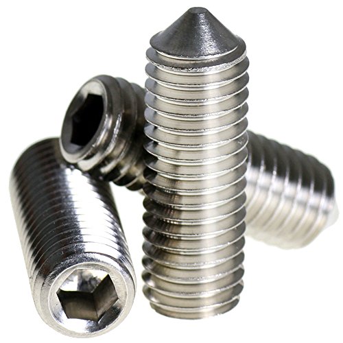 Bolt Base - Madenschraube mit Innensechskant - 2.5 mm / M2,5 x 4 mm - A2 Edelstahl - DIN 914-5 Stück von Bolt Base