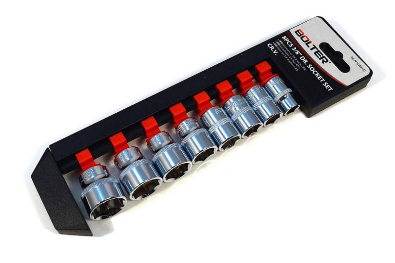 Bolter Bit- und Steckschlüsselset Steckschlüsselsatz 6kt Nüsse Einsatz Set 3/8" 6 kant 10-24 mm, 1-St. Bolter Bit- und Steckschlüsselset Steckschlüsselsatz 6kt Nüsse Einsatz Set 3/8" 6 kant 10-24 mm, 1-St. von Bolter