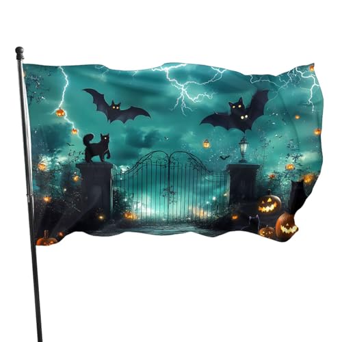 BoltPack Halloween-Gartenflagge, 90 x 150 cm, Weihnachtsflagge mit Ösen für Outdoor-Dekorationen, Partyzubehör BoltPack Halloween-Gartenflagge, 90 x 150 cm, Weihnachtsflagge mit Ösen für Outdoor-Dekorationen, Partyzubehör von Boltpack
