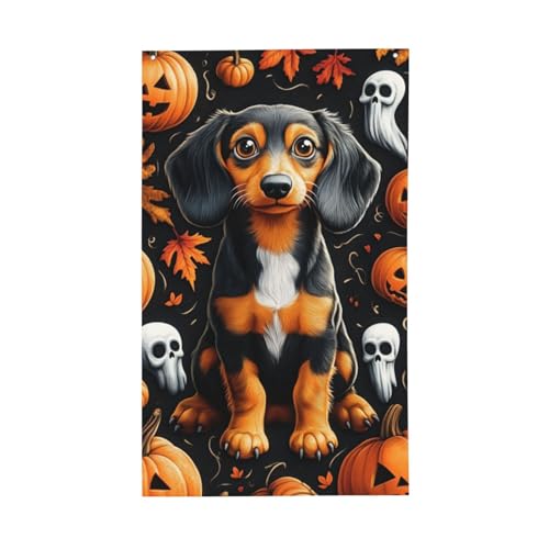 BoltPack Halloween-Gartenflagge mit Hundemotiv, 90 x 150 cm, Weihnachtsflagge mit Ösen für Outdoor-Dekorationen, Partyzubehör BoltPack Halloween-Gartenflagge mit Hundemotiv, 90 x 150 cm, Weihnachtsflagge mit Ösen für Outdoor-Dekorationen, Partyzubehör von Boltpack