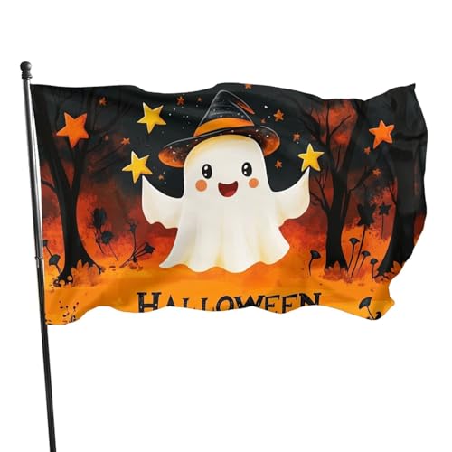 BoltPack Halloween-Gartenflagge mit Ösen, 90 x 150 cm, für Outdoor-Saison, Urlaubsdekoration, Partyzubehör von Boltpack