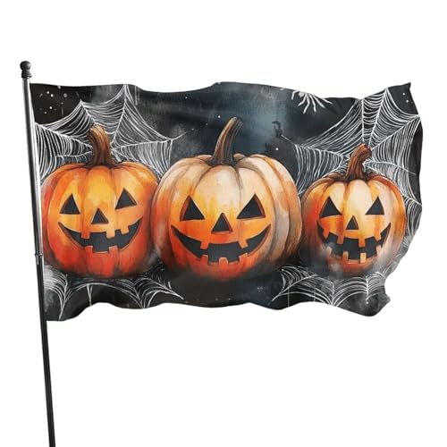 BoltPack Halloween-Gartenflagge mit Ösen, 90 x 150 cm, für Outdoor-Saison, Urlaubsdekoration, Partyzubehör von Boltpack