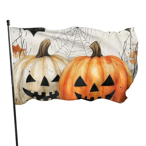 BoltPack Halloween-Kürbis-Druck, Gartenflagge, 90 x 150 cm, Weihnachtsflagge mit Ösen für Outdoor-Dekorationen, Partyzubehör BoltPack Halloween-Kürbis-Druck, Gartenflagge, 90 x 150 cm, Weihnachtsflagge mit Ösen für Outdoor-Dekorationen, Partyzubehör von Boltpack
