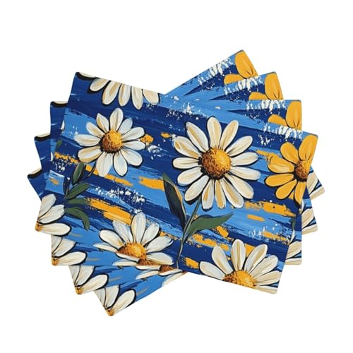 BoltPack Tischsets mit Blumendruck, 30,5 x 45,7 cm, hitzebeständig, für Esszimmer, Zuhause, Urlaub, Party, Dekoration, 4 Stück BoltPack Tischsets mit Blumendruck, 30,5 x 45,7 cm, hitzebeständig, für Esszimmer, Zuhause, Urlaub, Party, Dekoration, 4 Stück von Boltpack