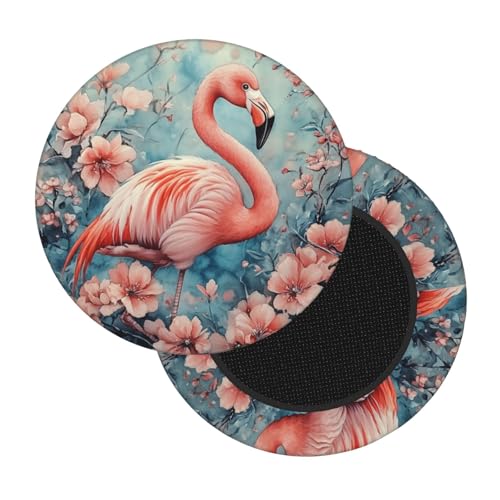 Boltpack Schonbezug für runde Barhocker, weich, waschbar, 30–35 cm, Rosa Flamingo-Druck Boltpack Schonbezug für runde Barhocker, weich, waschbar, 30–35 cm, Rosa Flamingo-Druck von Boltpack