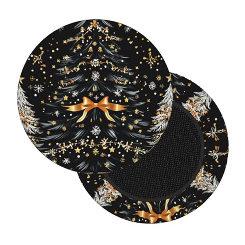 Boltpack Schonbezug für runde Barhocker, weich, waschbar, 30–35 cm, Schwarz / goldfarben Boltpack Schonbezug für runde Barhocker, weich, waschbar, 30–35 cm, Schwarz / goldfarben von Boltpack