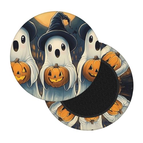 Boltpack Stuhlhussen mit Halloween-Geisterdruck, weich, waschbar, rund, Barhocker, Kissen, Schonbezug, 30–35 cm Boltpack Stuhlhussen mit Halloween-Geisterdruck, weich, waschbar, rund, Barhocker, Kissen, Schonbezug, 30–35 cm von Boltpack