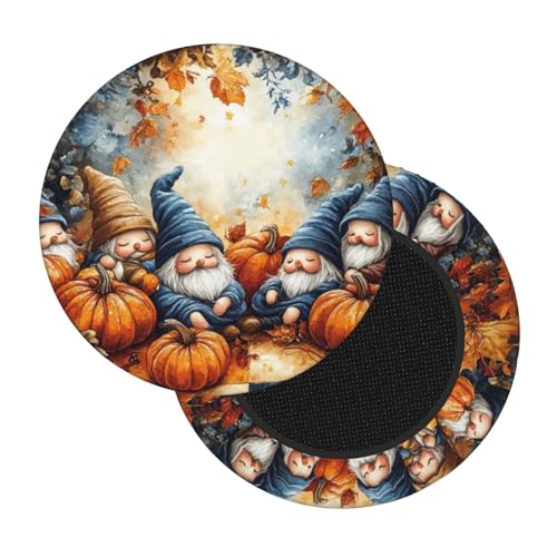 Boltpack Stuhlhussen mit Herbst-Zwerg-Druck, weich, waschbar, rund, Barhocker, Kissen, Schonbezug 30–35 cm Boltpack Stuhlhussen mit Herbst-Zwerg-Druck, weich, waschbar, rund, Barhocker, Kissen, Schonbezug 30–35 cm von Boltpack