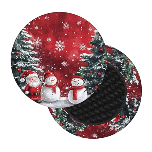 Boltpack Stuhlhussen mit Weihnachtsdruck, rund, weich, waschbar, für Barhocker, Kissen, Schonbezug, 30–35 cm Boltpack Stuhlhussen mit Weihnachtsdruck, rund, weich, waschbar, für Barhocker, Kissen, Schonbezug, 30–35 cm von Boltpack