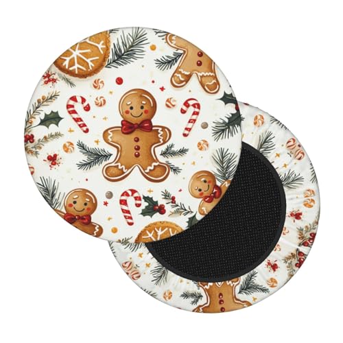 Boltpack Stuhlhussen mit Weihnachtsdruck, rund, weich, waschbar, für Barhocker, Kissen, Schonbezug, 30–35 cm Boltpack Stuhlhussen mit Weihnachtsdruck, rund, weich, waschbar, für Barhocker, Kissen, Schonbezug, 30–35 cm von Boltpack