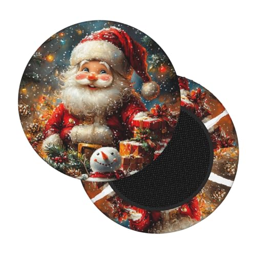 Boltpack Stuhlhussen mit Weihnachtsdruck, rund, weich, waschbar, für Barhocker, Kissen, Schonbezug, 30–35 cm Boltpack Stuhlhussen mit Weihnachtsdruck, rund, weich, waschbar, für Barhocker, Kissen, Schonbezug, 30–35 cm von Boltpack