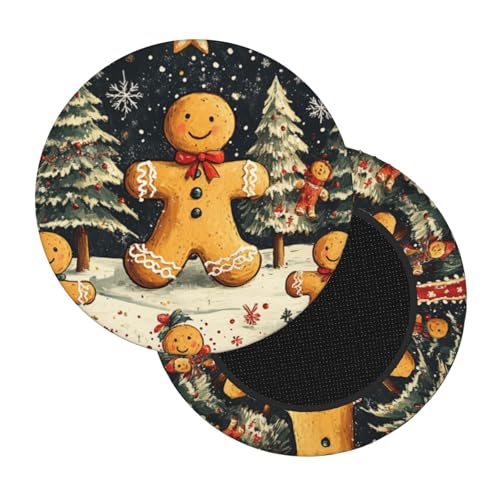 Boltpack Stuhlhussen mit Weihnachtsdruck, rund, weich, waschbar, für Barhocker, Kissen, Schonbezug, 30–35 cm Boltpack Stuhlhussen mit Weihnachtsdruck, rund, weich, waschbar, für Barhocker, Kissen, Schonbezug, 30–35 cm von Boltpack