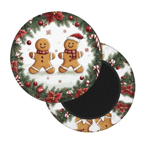 Boltpack Stuhlhussen mit Weihnachtsdruck, rund, weich, waschbar, für Barhocker, Kissen, Schonbezug, 30–35 cm Boltpack Stuhlhussen mit Weihnachtsdruck, rund, weich, waschbar, für Barhocker, Kissen, Schonbezug, 30–35 cm von Boltpack