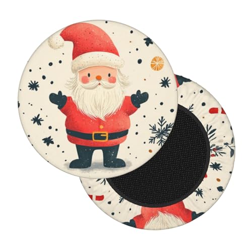Boltpack Stuhlhussen mit Weihnachtsdruck, rund, weich, waschbar, für Barhocker, Kissen, Schonbezug, 30–35 cm Boltpack Stuhlhussen mit Weihnachtsdruck, rund, weich, waschbar, für Barhocker, Kissen, Schonbezug, 30–35 cm von Boltpack