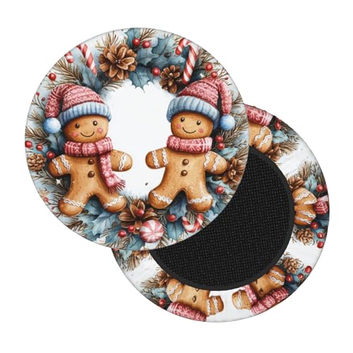 Boltpack Stuhlhussen mit Weihnachtsdruck, rund, weich, waschbar, für Barhocker, Kissen, Schonbezug, 30–35 cm Boltpack Stuhlhussen mit Weihnachtsdruck, rund, weich, waschbar, für Barhocker, Kissen, Schonbezug, 30–35 cm von Boltpack