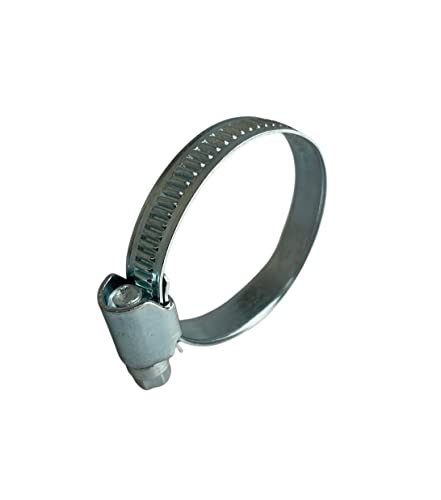 1 x Schlauchschelle 16–27 mm, verzinkt, 9 mm Bandbreite, Leuchtweite von Boltza
