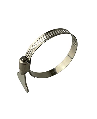 Boltza Edelstahl-Schlauchschellen, Schmetterlings-/Rändelschraube, Schlauchschellen, 32–44 mm, 10 Stück von Boltza