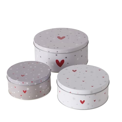 Boltze Home Dosen zur Aufbewahrung ANELLA, Ø 14-20 cm, 3er-Set von Boltze Home