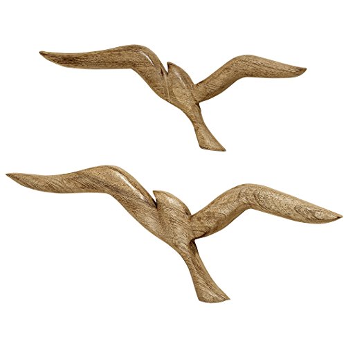 Boltze Wandobjekt Seagull (Wanddeko aus Holz, Vögel, maritimes Motiv, Wandbild für Flur / Wohnzimmer / Esszimmer) 1007948 von WHOLE HOUSE WORLDS