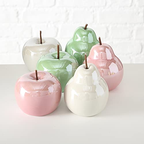 Apfel+Birne Perly 6sort H11cm Material: Porzellan von WHOLE HOUSE WORLDS