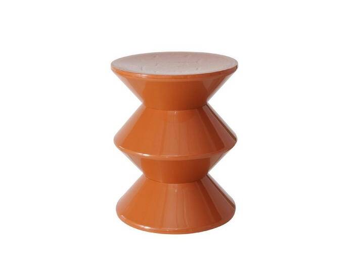 BOLTZE Beistelltisch Beistelltisch RetroCharm – Stilvoller Hingucker in Orange (1-St) von Boltze