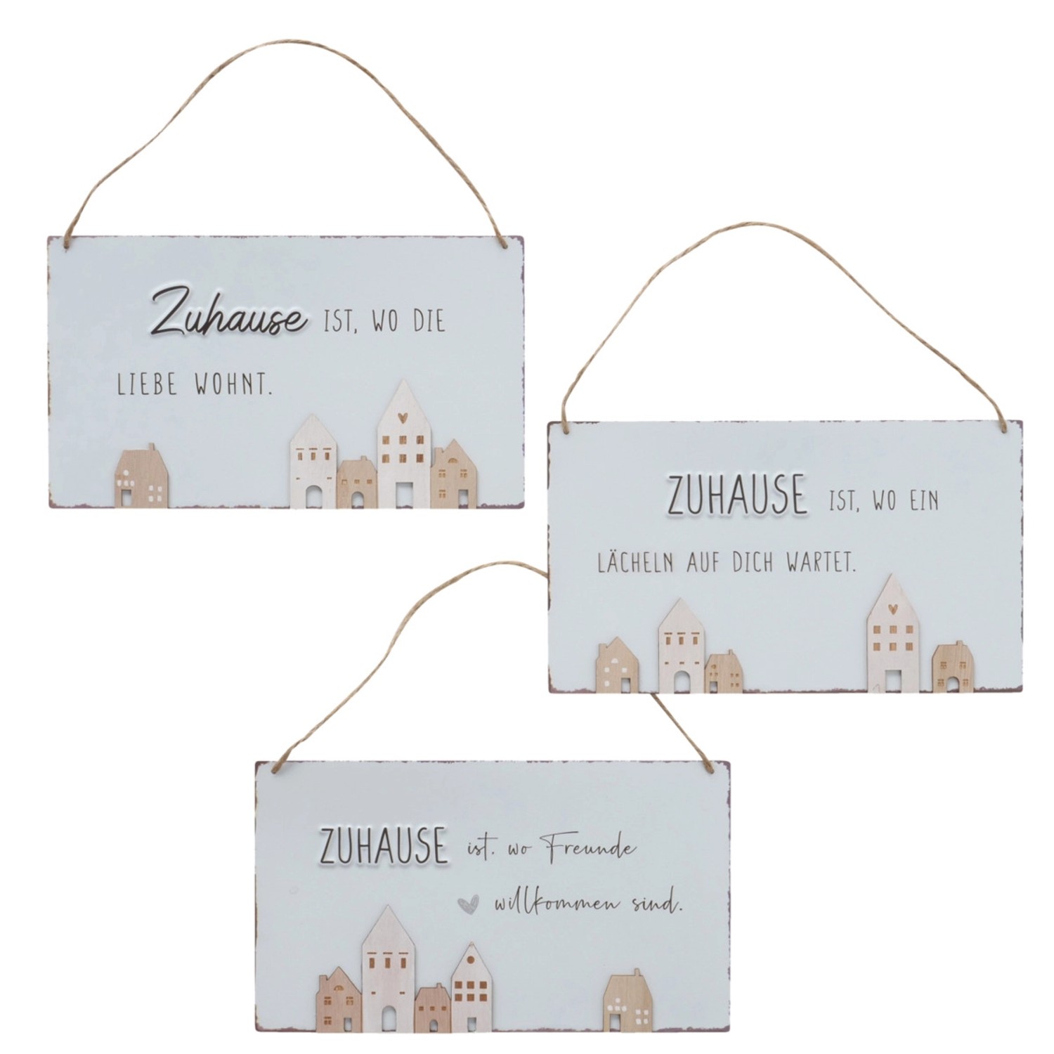 Boltze Deko-Schild Nordy 3-fach sortiert 16 cm x 28 cm Boltze Deko-Schild Nordy 3-fach sortiert 16 cm x 28 cm von Boltze