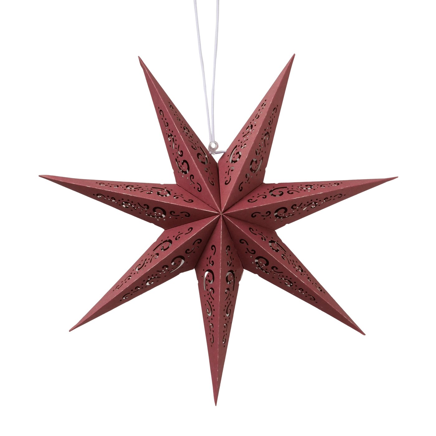 Boltze Dekoanhänger Kassina in Farbe Bambus dunkelrot von Boltze