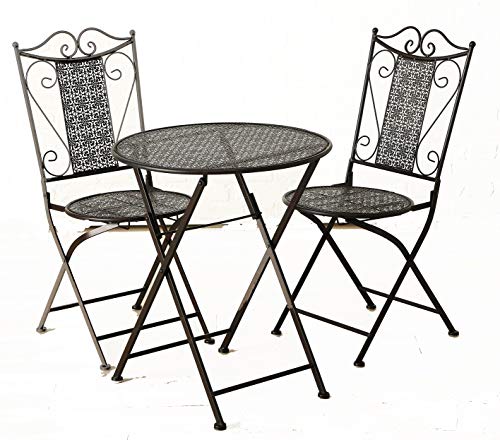 Boltze Gartenset bestehend aus Tisch und 2 Stühlen aus Metall von BOLTZE