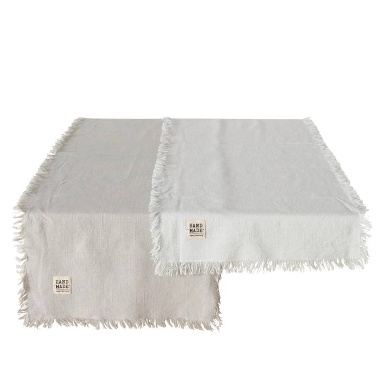 Boltze Home Tischläufer Lenea 2-fach Sortiert 40 cm x 140 cm Grau von Boltze