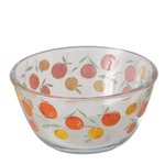 Boltze Schale Fruits H:7cm FRUITS in Glas klar/orange von Boltze