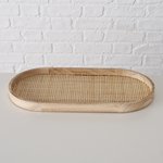 Boltze Tablett Ceres B:20 cm CERES in MDF Ratten natur von Boltze