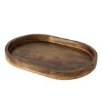 Boltze Tablett Ovolio in Farbe Mango dunkelbraun von Boltze