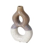 Boltze Vase Mako H: 24 cm MAKO in Steingut Reaktive Glasur von Boltze