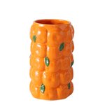 Boltze Vase Orange H:26,5cm ORANGE in Steingut orange von Boltze